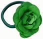 Preview: Flamencoblume mit Haargumm grün