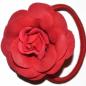 Preview: Flamencoblume mit Haargummi rot