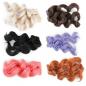 Preview: Doll hair wavy curly curls for doll making 18 cm long