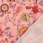 Preview: Baumwolljersey Blumenmuster rosa Multicolor