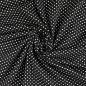 Preview: Baumwolle Jersey gepunktet schwarz weiß