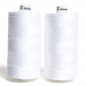 Preview: 2 pieces x 1000 m. Cotton sewing thread washable at 95 degrees white boil-proof