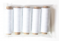 Preview: 5 pieces x 457 m. Sewing thread made of polyester washable at 60 degrees white