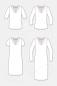 Preview: GRACE Papier Schnittmuster Pattydoo Damenshirt Damen Shirt Kleid V-Ausschnitt