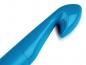 Preview: Crochet hook 2.5cm 25mm width plastic turquoise length 25 cm