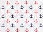 Preview: cotton fabric navy anchor