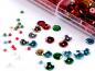 Preview: Set of seed beads and sequins multicolor 2 in a plastic box