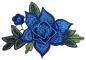 Preview: Sticker Blume Blau