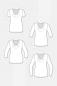 Preview: SCARLETT Papier Schnittmuster Pattydoo Damenshirt Damen Wasserfallshirt und Top