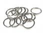 Preview: 10 flat key rings Ø30 mm costume jewelry metal nickel color key ring