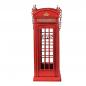 Preview: Bottle holder red phone booth Bottle rack height 29 cm