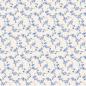 Preview: Stoff für Tischdecken Schmutzabweisend blaue Blumen Baumwolle Polyester mit Teflonharz behandelt 140 cm Breite Landhausstil modern