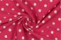 Preview: Baumwolljersey pink Stoffe Meterware gepunktet