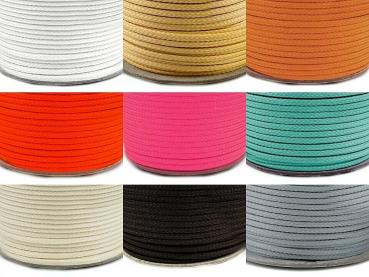 1 meter cord 4mm colored cord sold by the meter many colors polyester cord Ø4 mm
