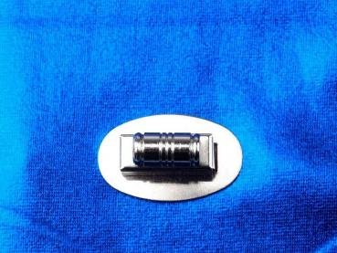 Drehverschluss Taschenverschluss Mappenschloss 20x32 mm silber Metall