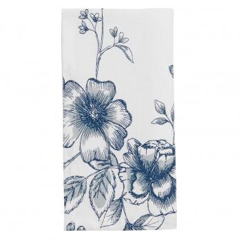 Napkin cotton blue flowers fabric