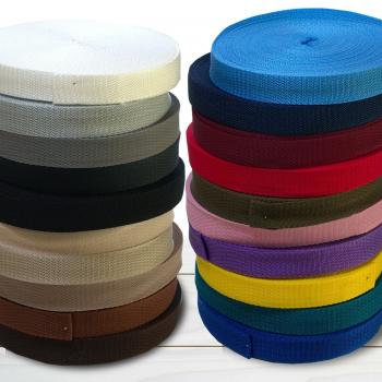 25 Meter Gurtband 25 mm breit  Taschenband verschiedene Farben