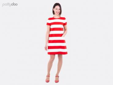 Papierschnittmuster Stacey A-Linien-Kleid by pattydoo