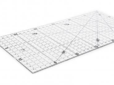 Kunststoff Lineal für Patchwork, Quilten, Scrapbooking 15 x 30 cm