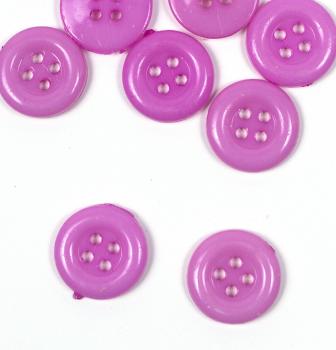 Kunststoffknopf Ø 12,6 mm viele Farben runder Knopf 4 Löcher Kinderknopf