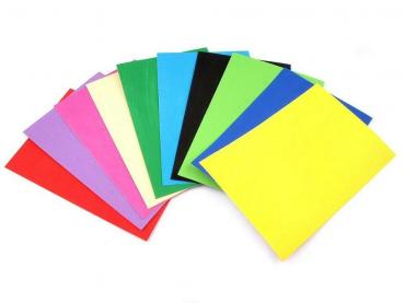 Foam rubber sheets self-adhesive 20 x 30 cm, thickness 1.5-2 mm, handicrafts, scrapbooking