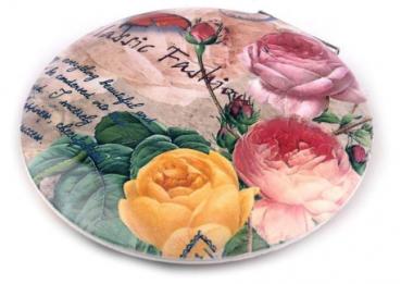 Tschenspiegel mit rosenmuster