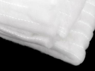0.5m volume fabric VAFIX quilted 150gr yard goods white 90cm wide volume fleece