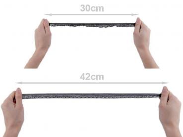 1 m decorative elastic 18 mm elastic band laundry rubber white pink elastic band ruffle band