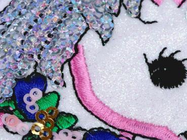 Iron-on patches, patches, patches, stickers, unicorns with glitter AB effect