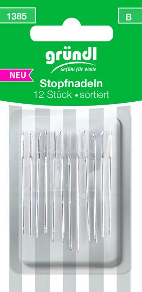 Gründl needle set 12 darning needles assorted different lengths needles 1385