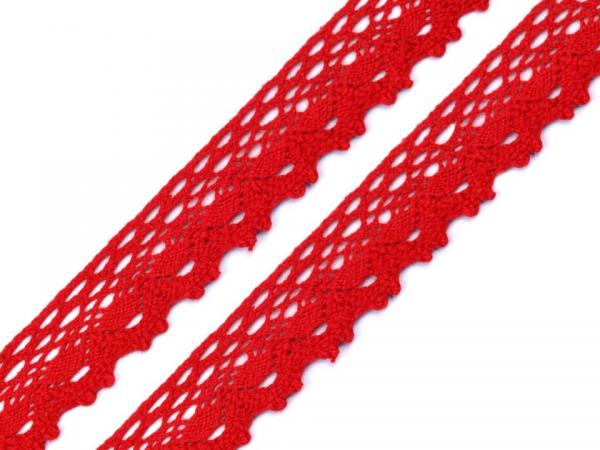 Bobbin lace cotton red