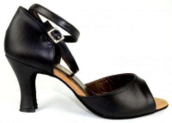 Latin and salsa shoes 507 black leather