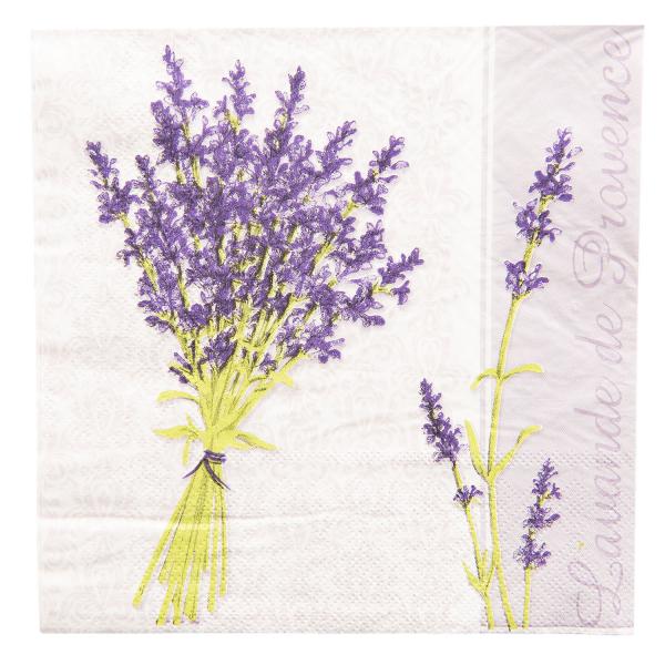 Papierservietten Lavendel