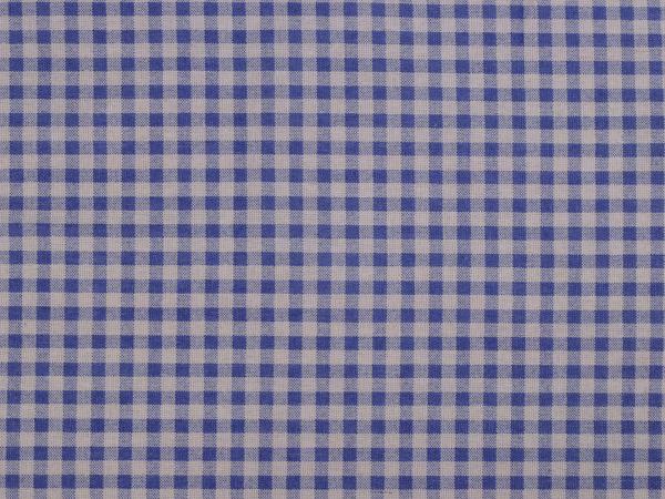 0.5 m cotton fabric Kanafas Check Blue White