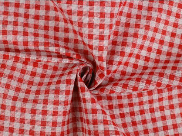 0.5 m cotton fabric Kanafas check red white