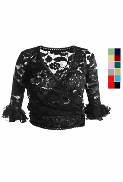 Flamenco blouse Angeles made of lace in many different colors