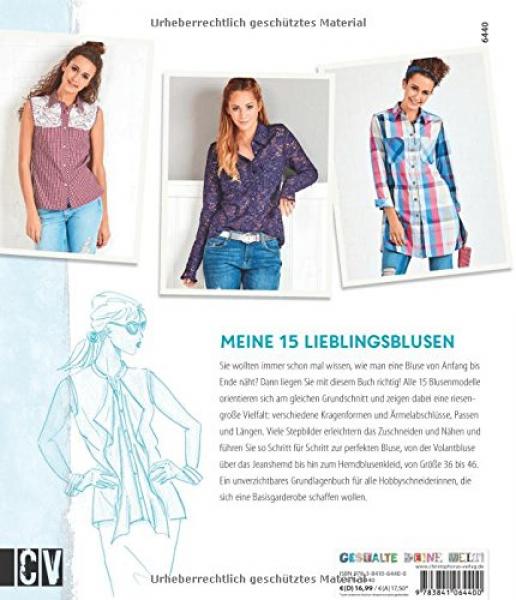 Book The Blouse Sewing Book - A basic cut, 15 styles by Mia Führer