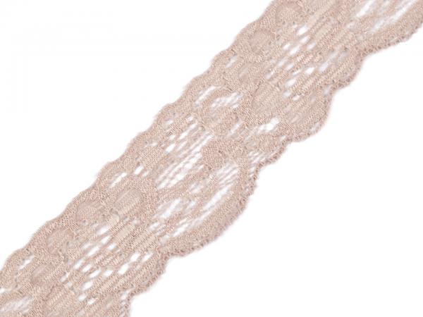 beige lace elastic width 35 mm