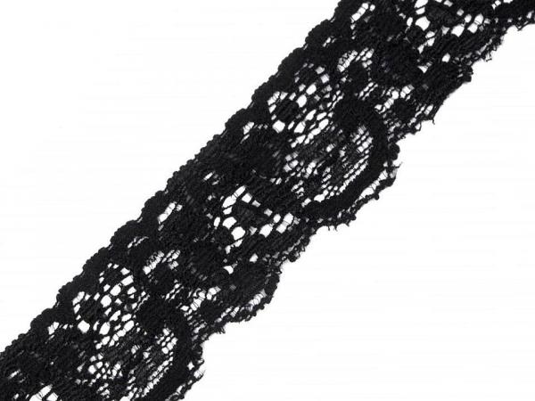 black lace elastic width 35 mm