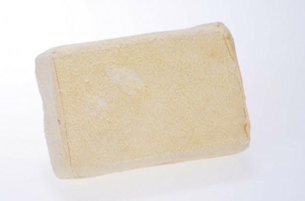 Chamois leather sponge for glass and window cleaning natural leather