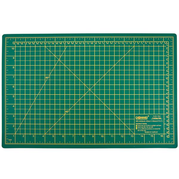 Cutting mat cutting mat green 45x30 cm, thickness 3 mm