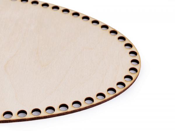 Korbboden oval 15x30cm Holz Holzboden für Häkelkörbchen