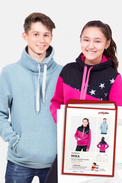 MIKA paper pattern Pattydoo Freestyle Hoodie for teenagers boys girls