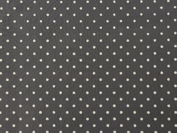 Organza with polka dots vanilla fabric width 150 cm