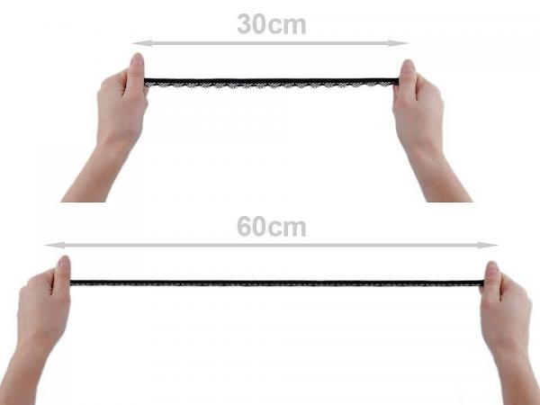 1 m decorative elastic 12 mm wide elastic band laundry rubber white black elastic band