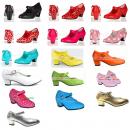 Flamenco Schuhe für Kinder ohne Nägel in vielen verschiedenen Farben